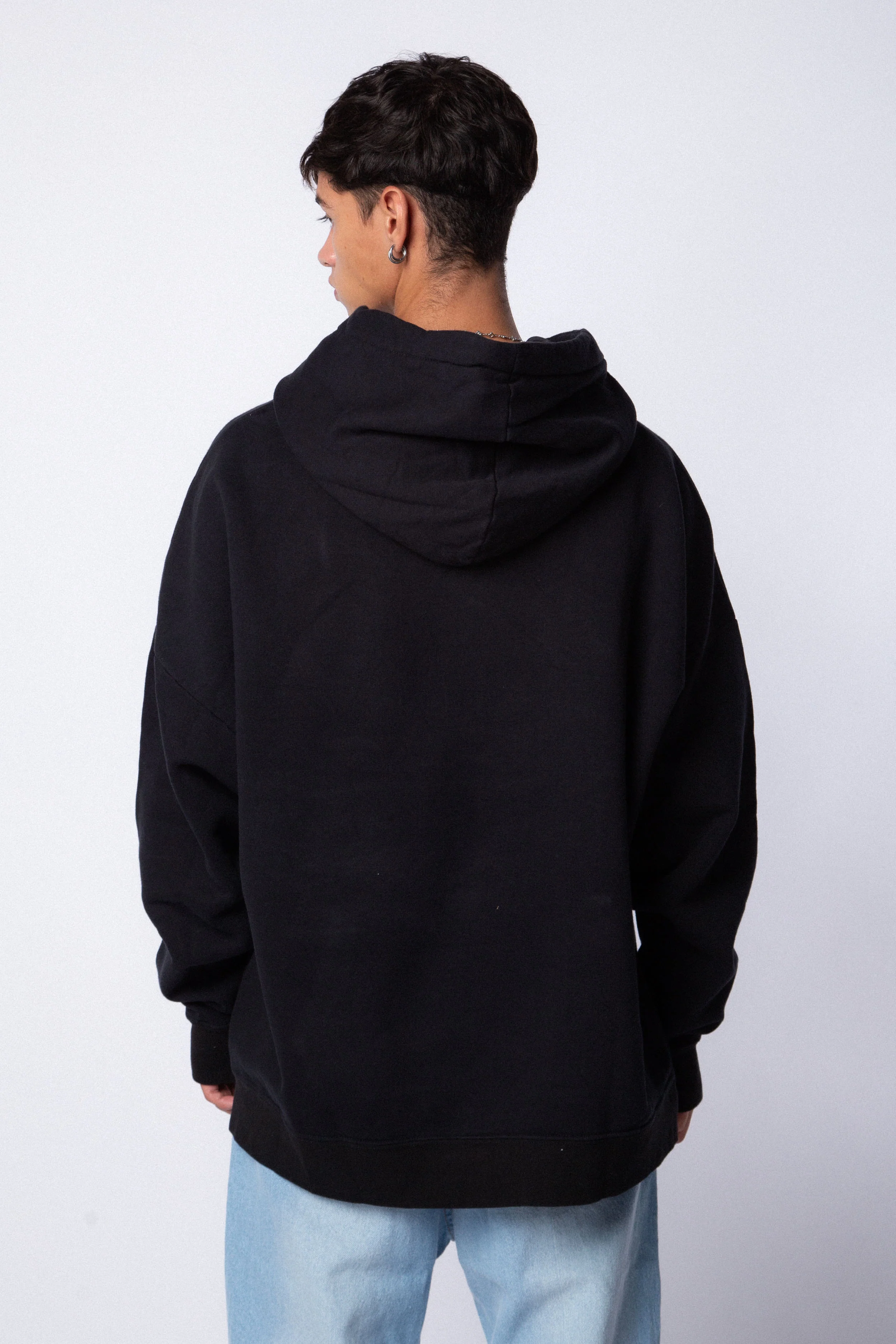 Buzo Canguro Over Regh Negro - Image 4