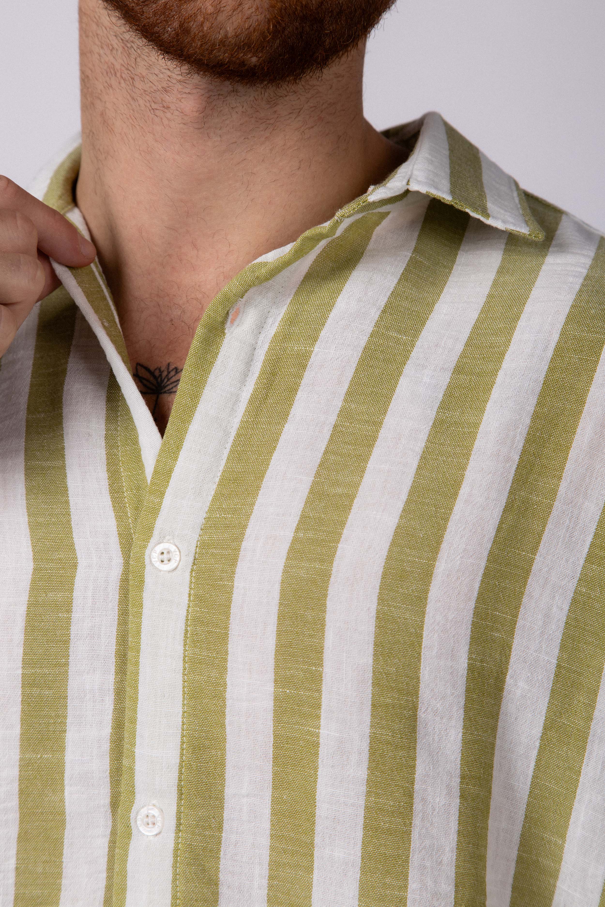 Camisa Manga Larga Lino Dram Militar - Image 4