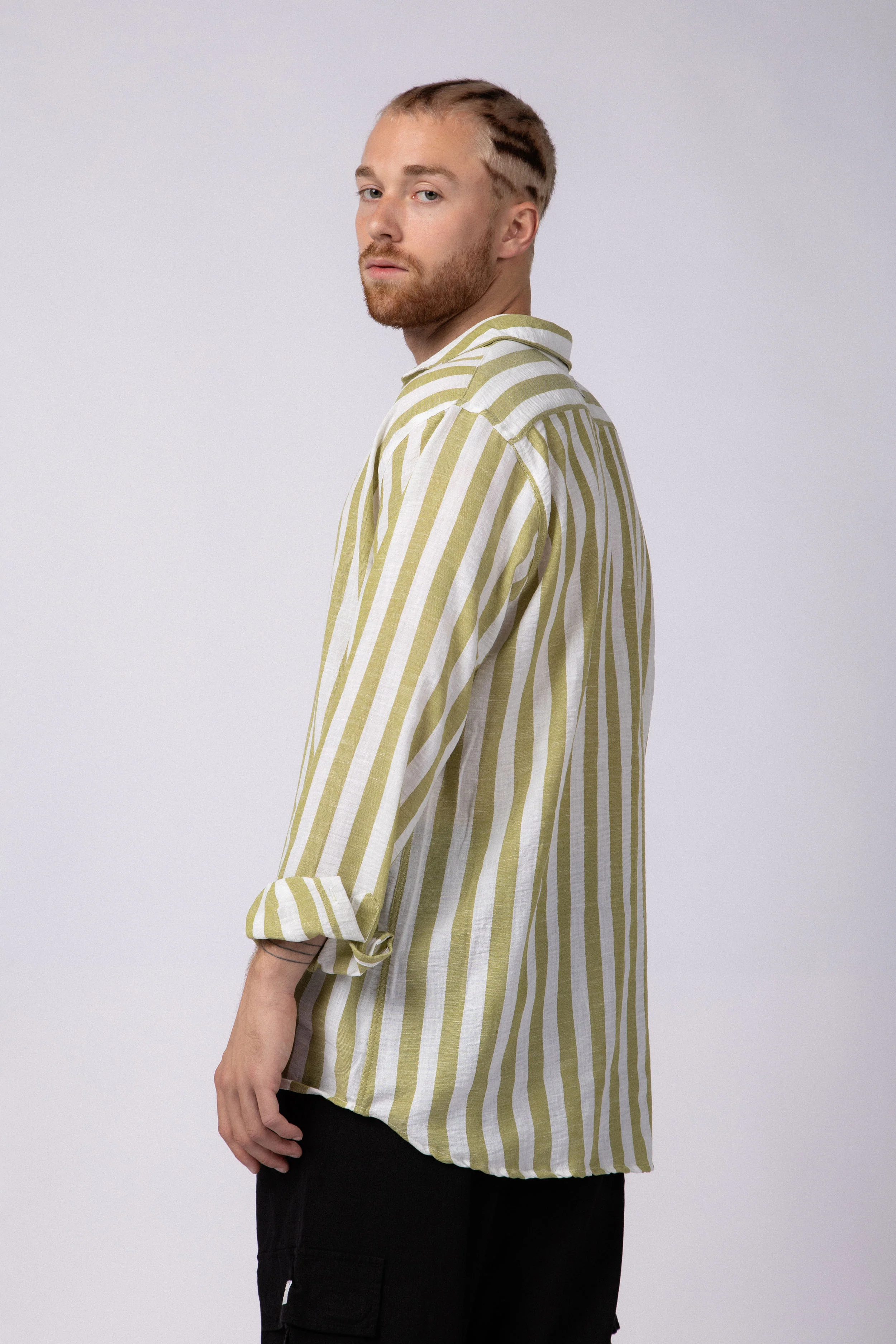 Camisa Manga Larga Lino Dram Militar - Image 5