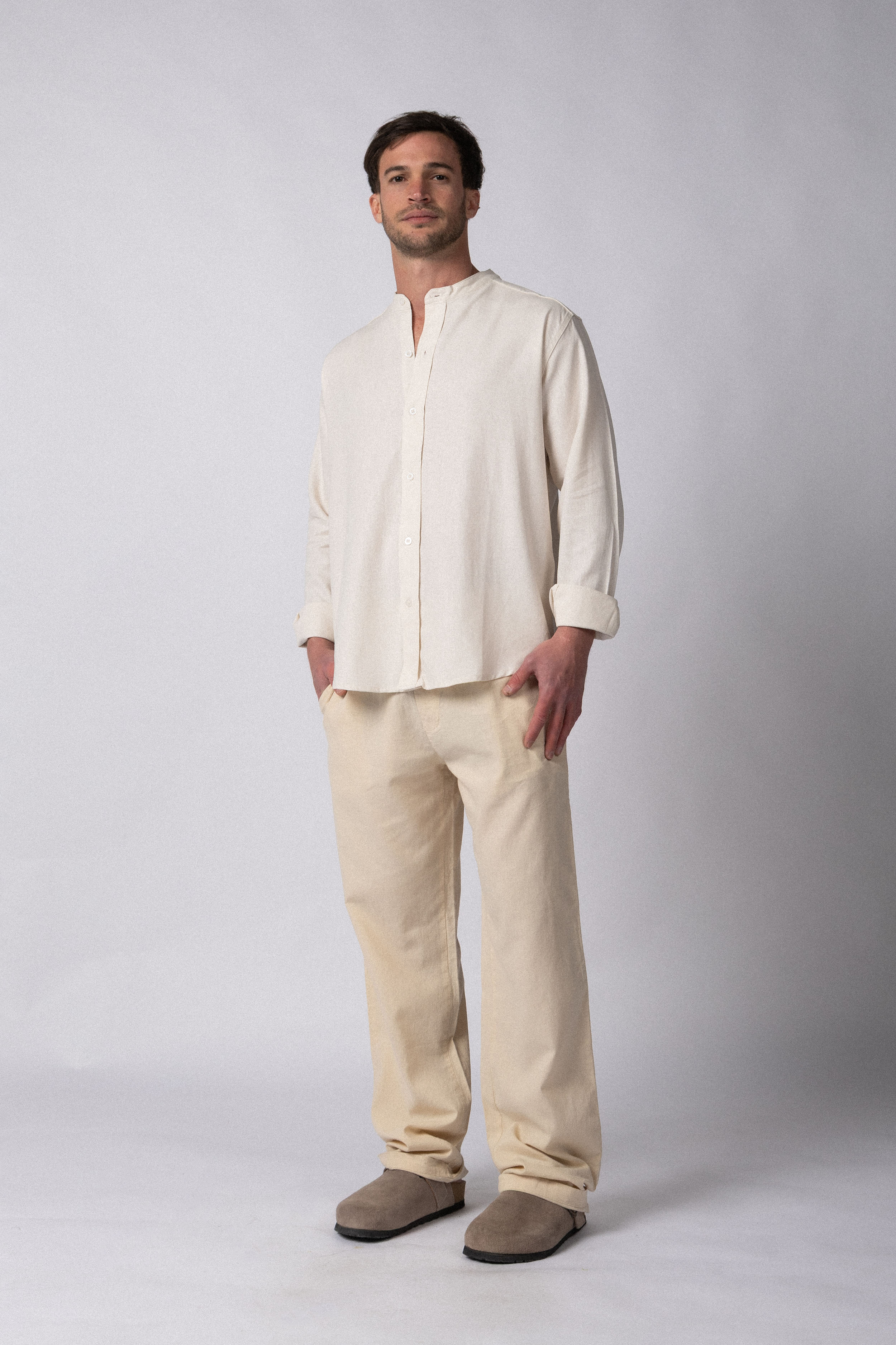 Camisa Manga Larga Mao Lino Deko Crudo - Image 5