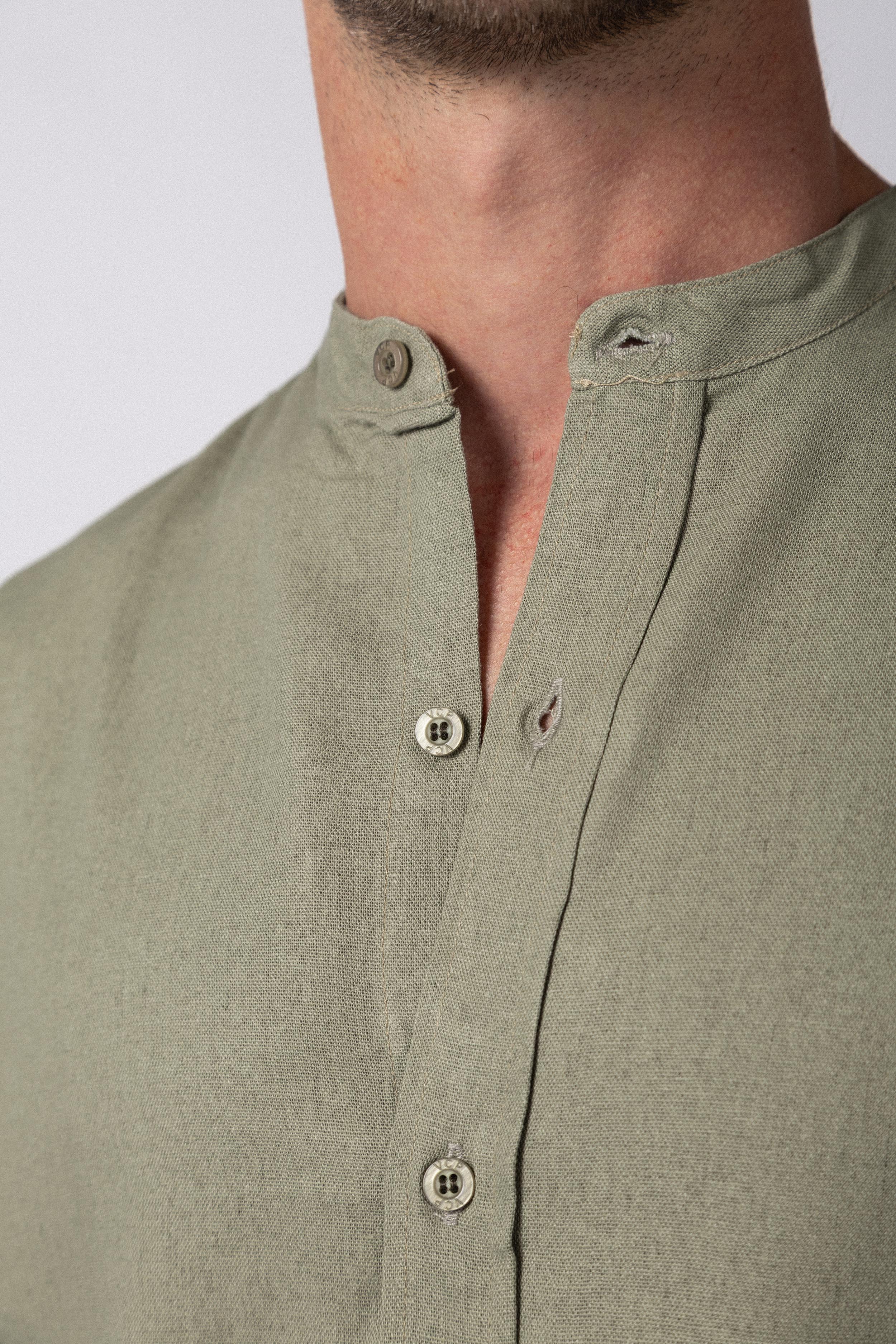 Camisa Manga Larga Mao Lino Deko Militar - Image 6