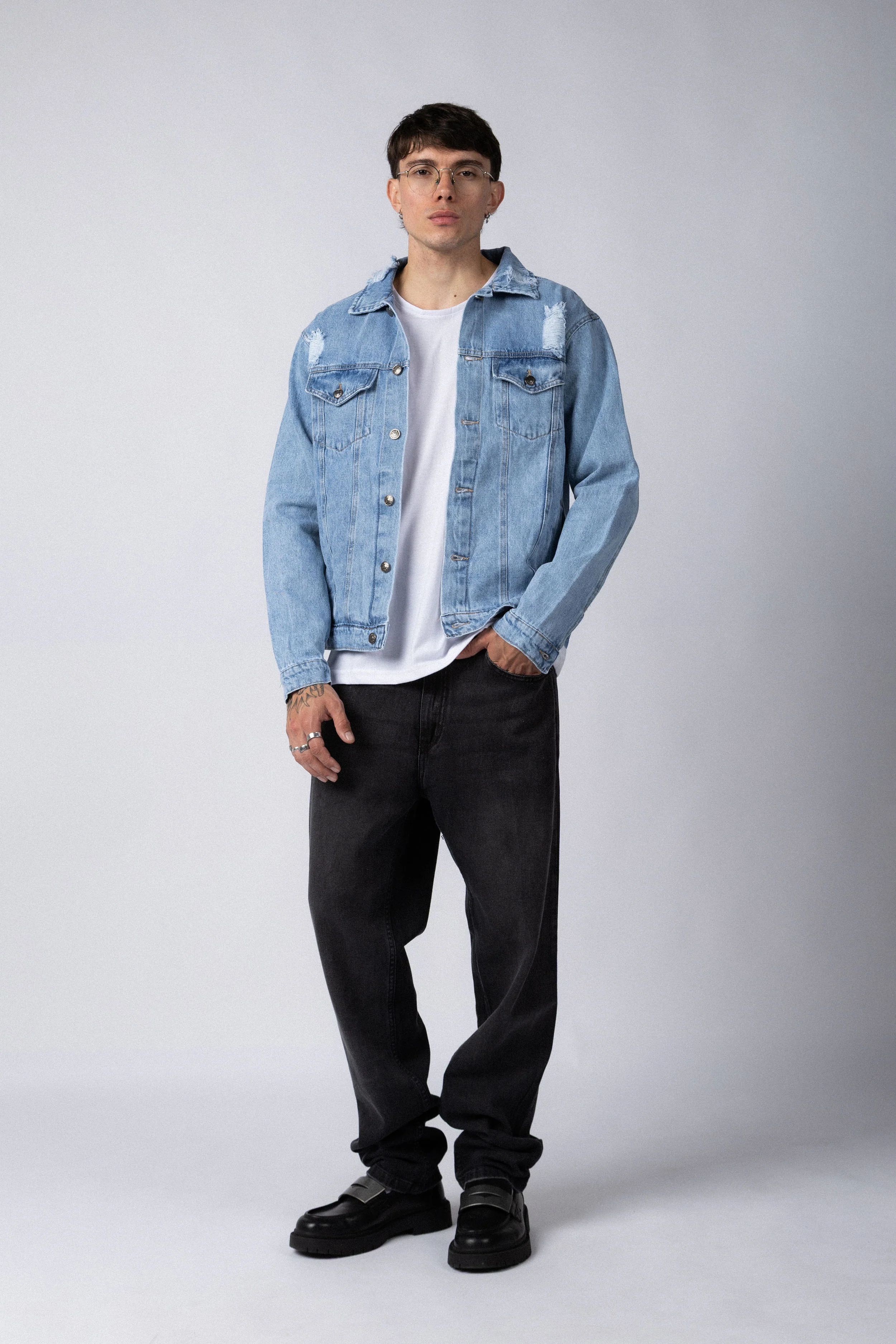 Campera Jean Cowens Tears Celeste - Image 3