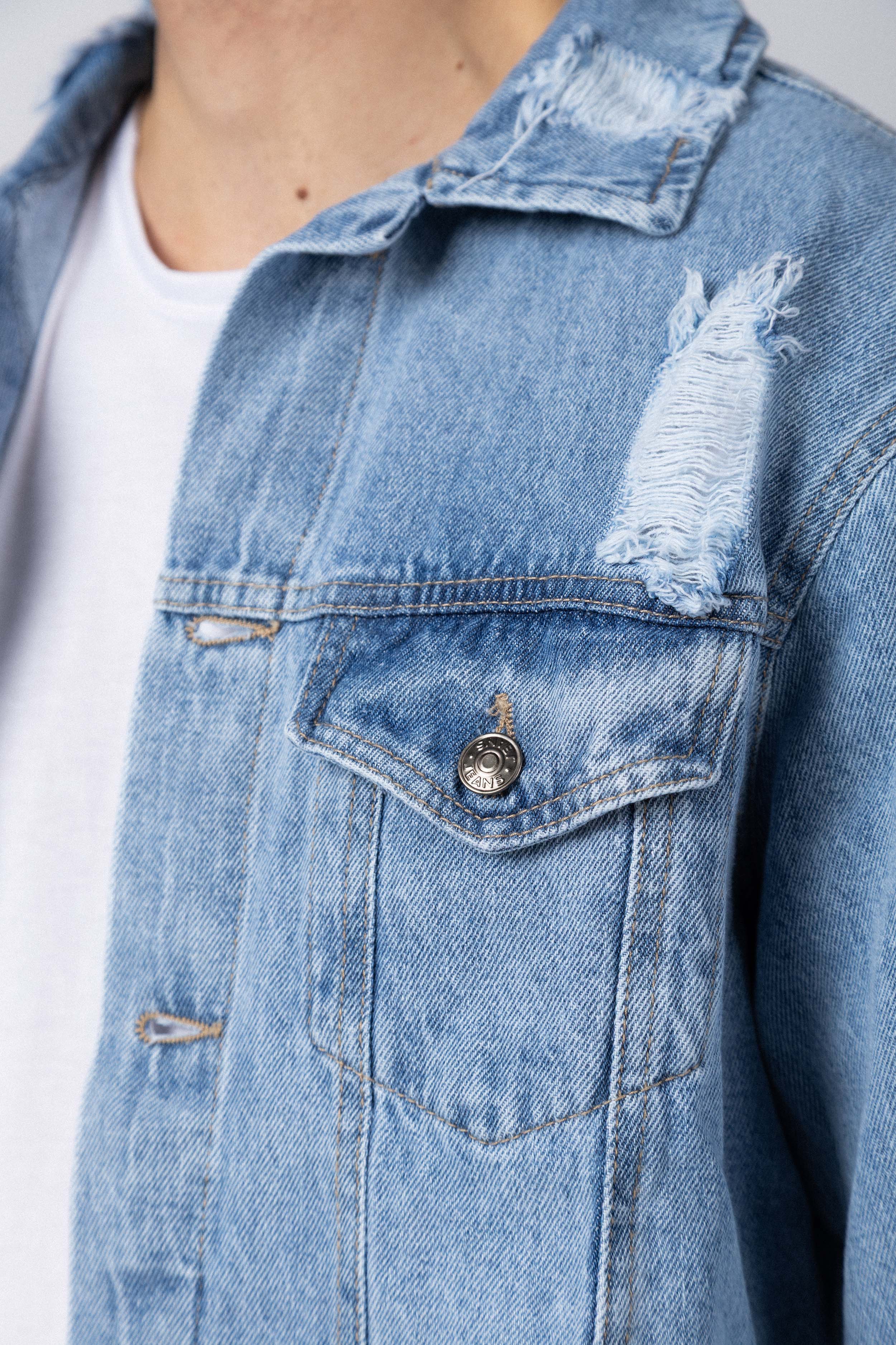 Campera Jean Cowens Tears Celeste - Image 4