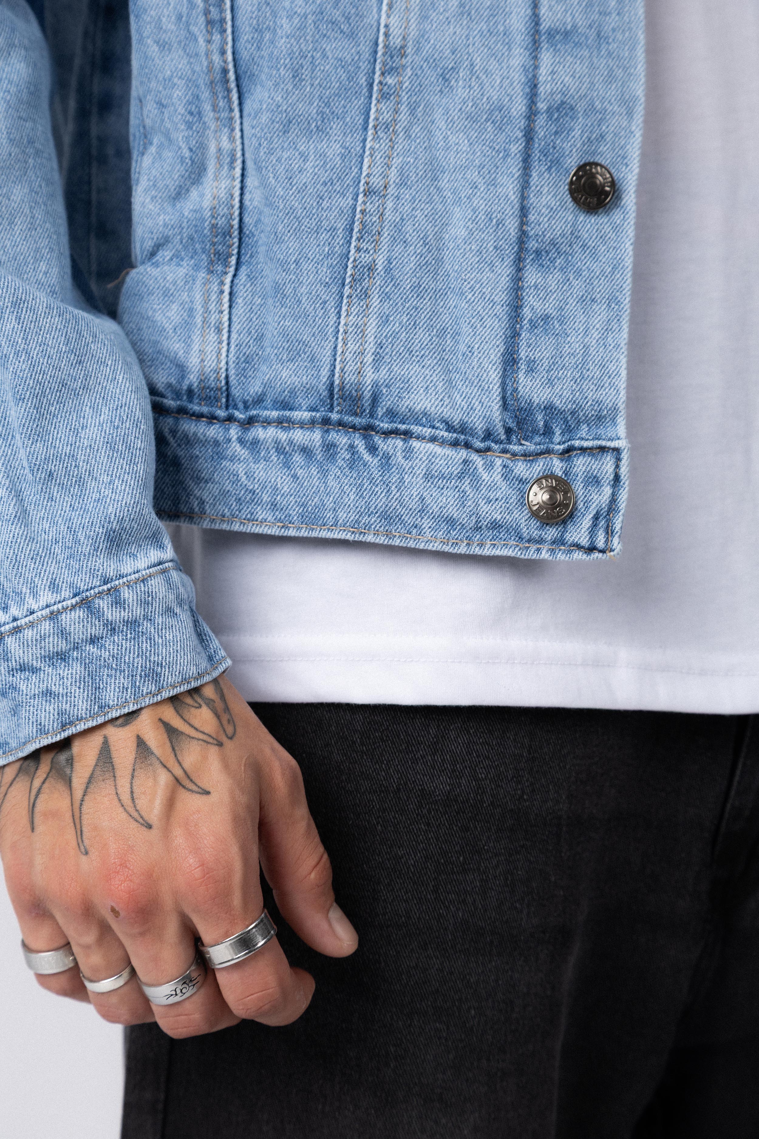 Campera Jean Cowens Tears Celeste - Image 5