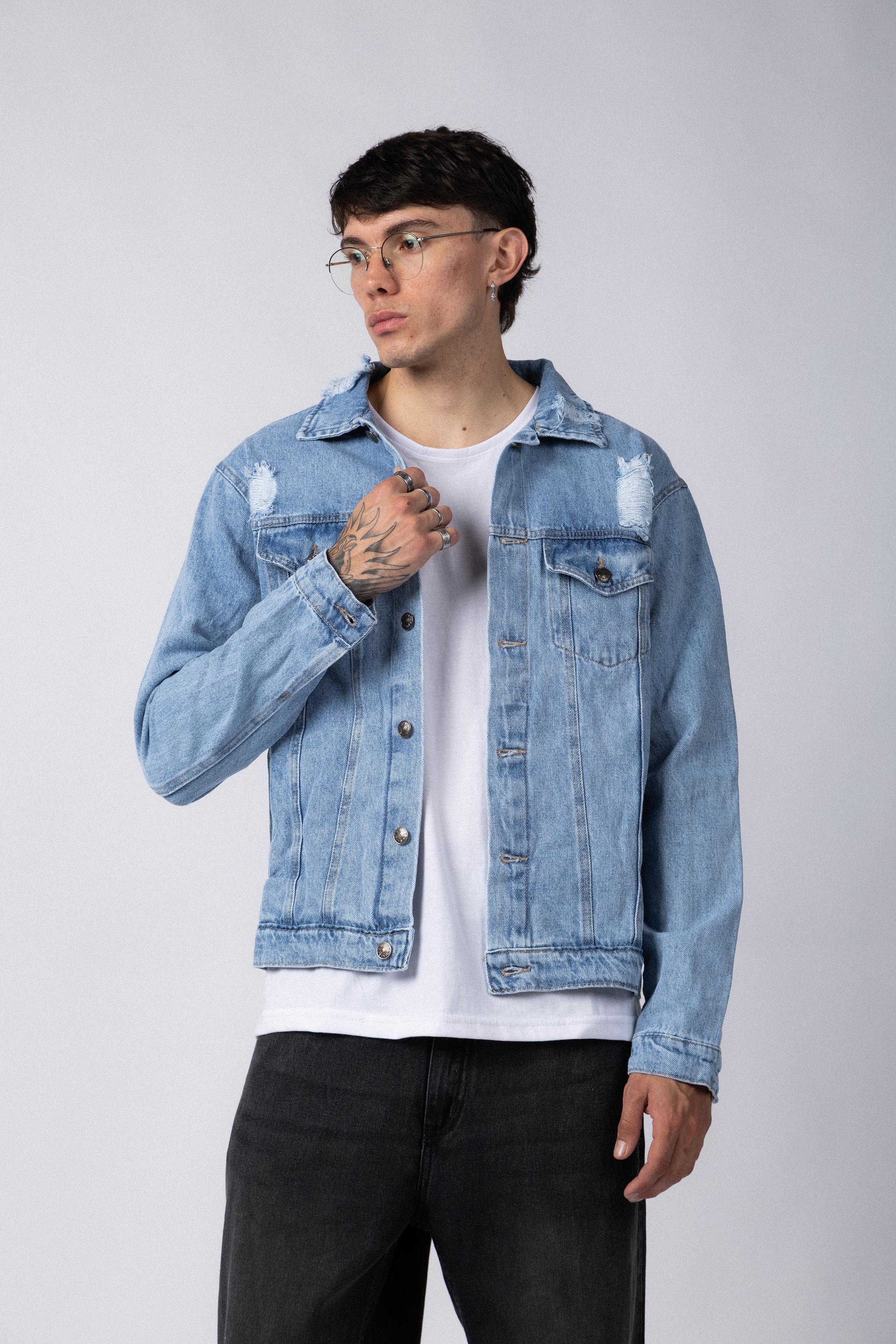 Campera Jean Cowens Tears Celeste - Image 7