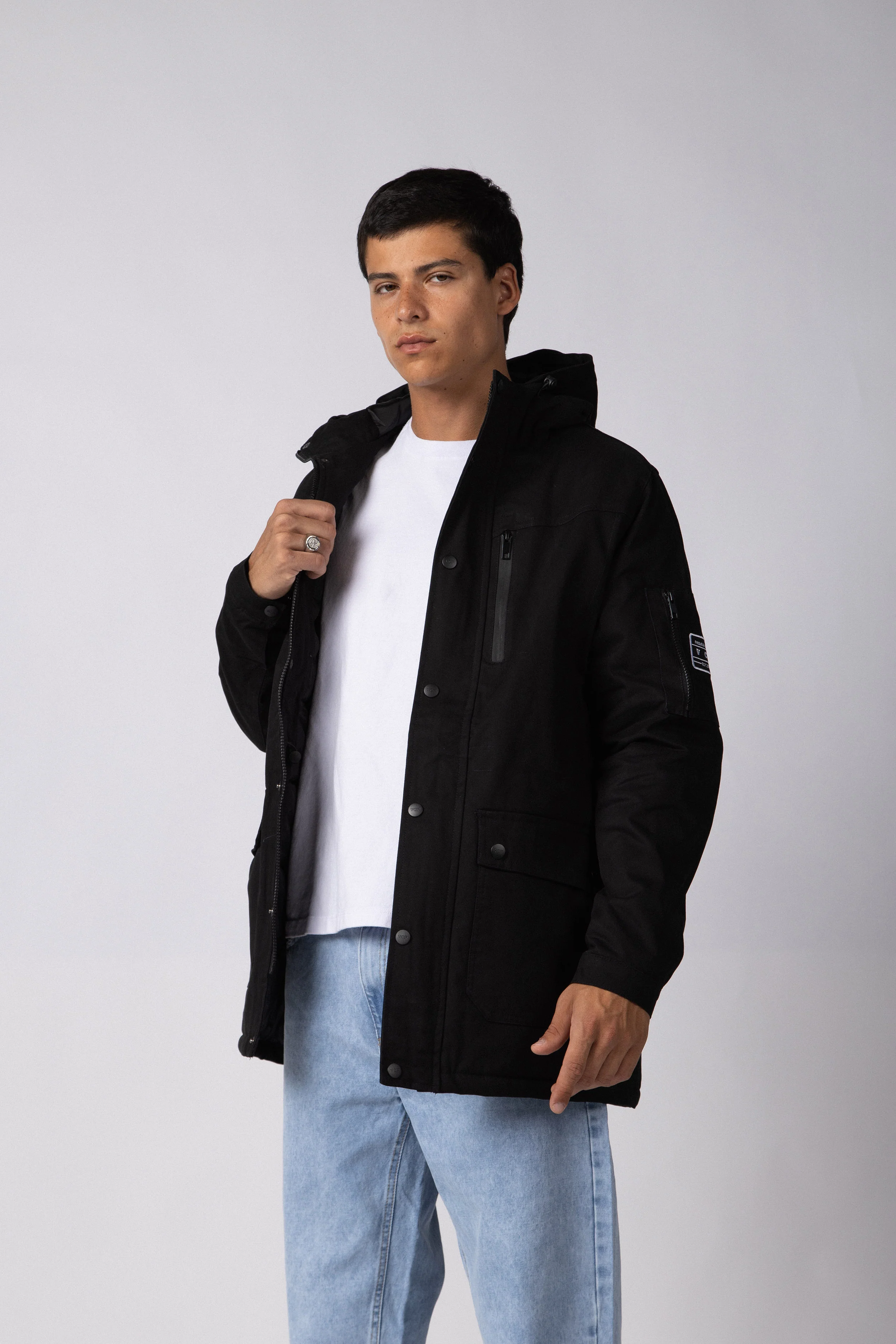 Campera Parka Jannu Black - Image 3