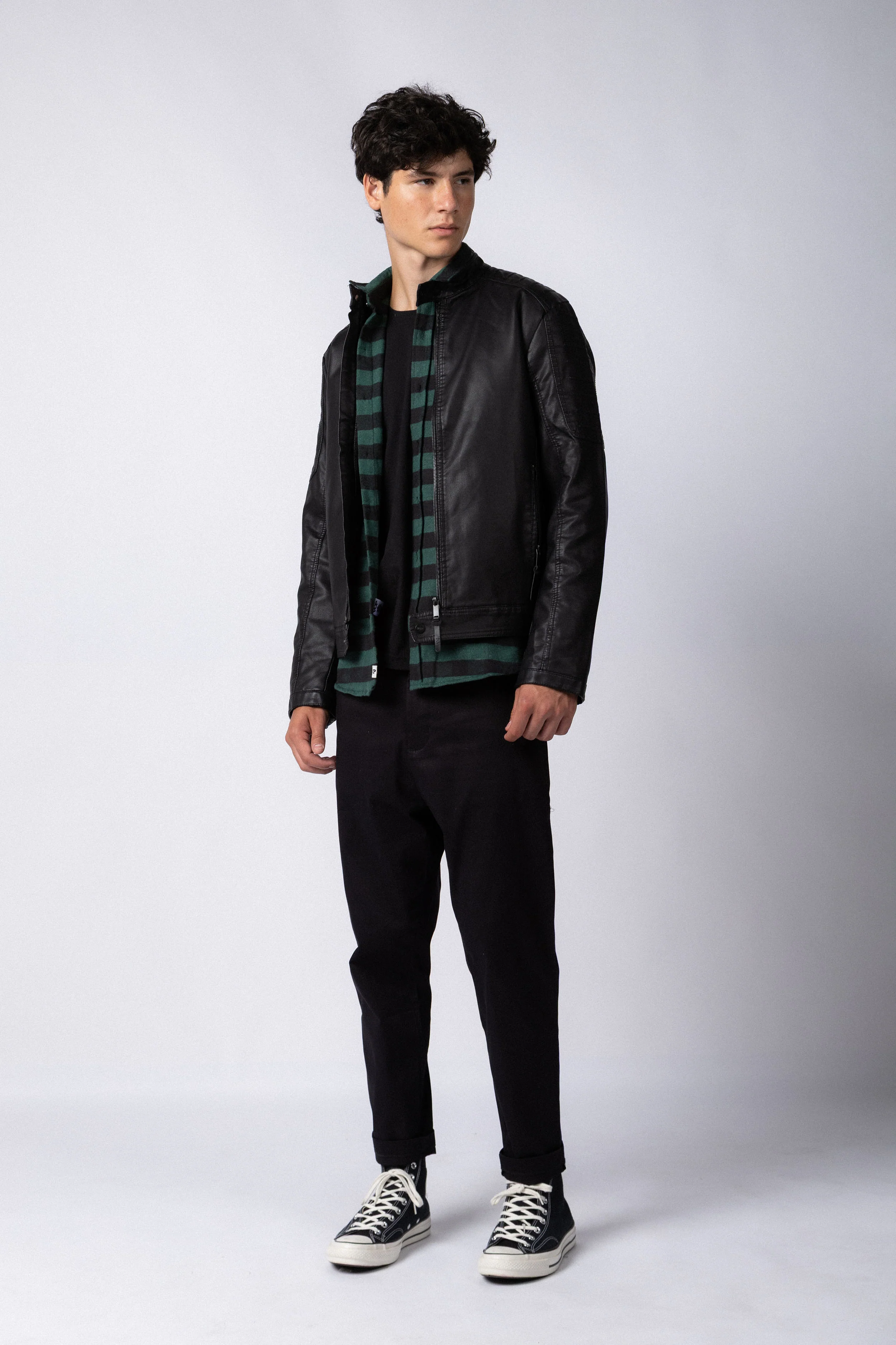 Campera PU Josh Black - Image 3