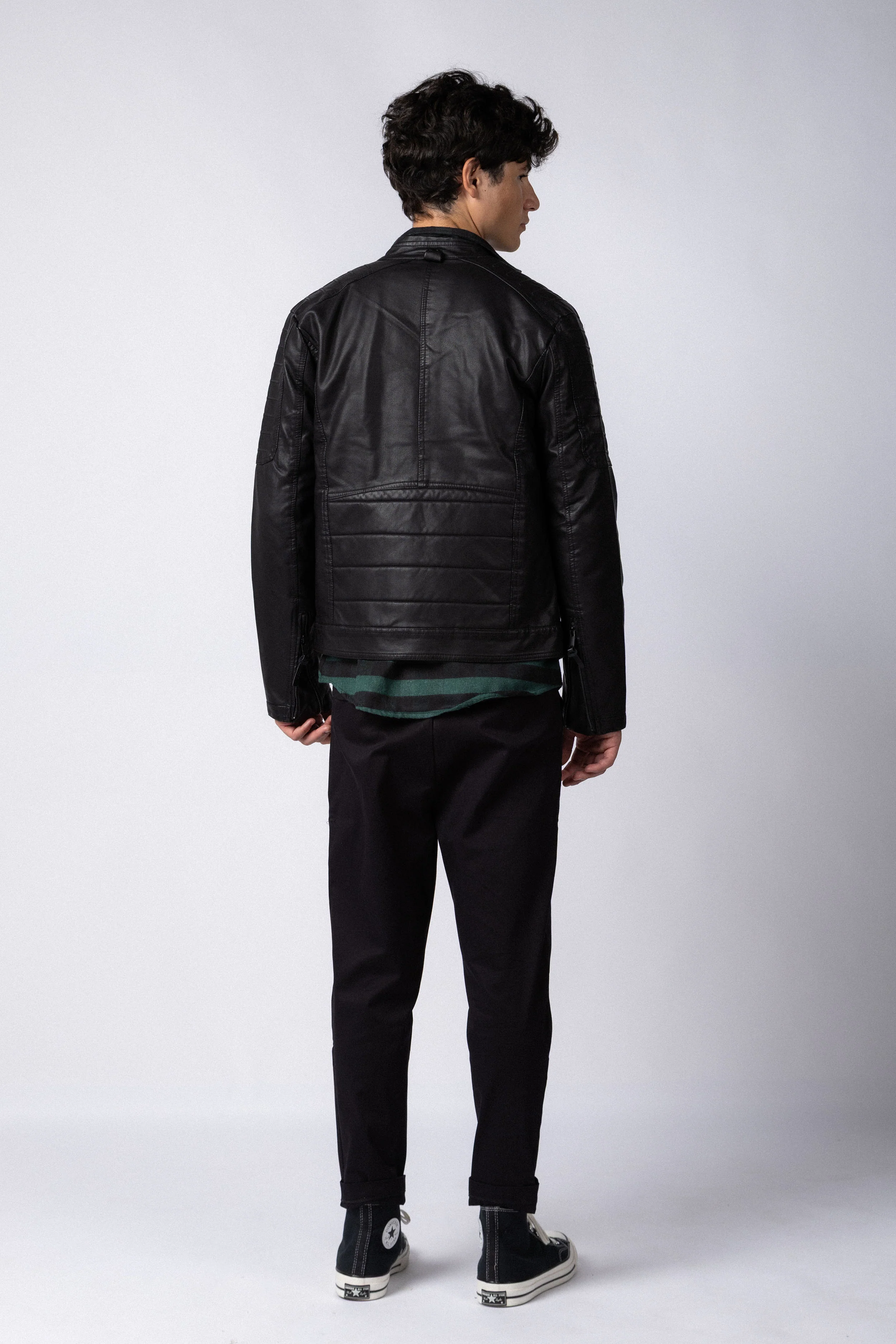 Campera PU Josh Black - Image 6