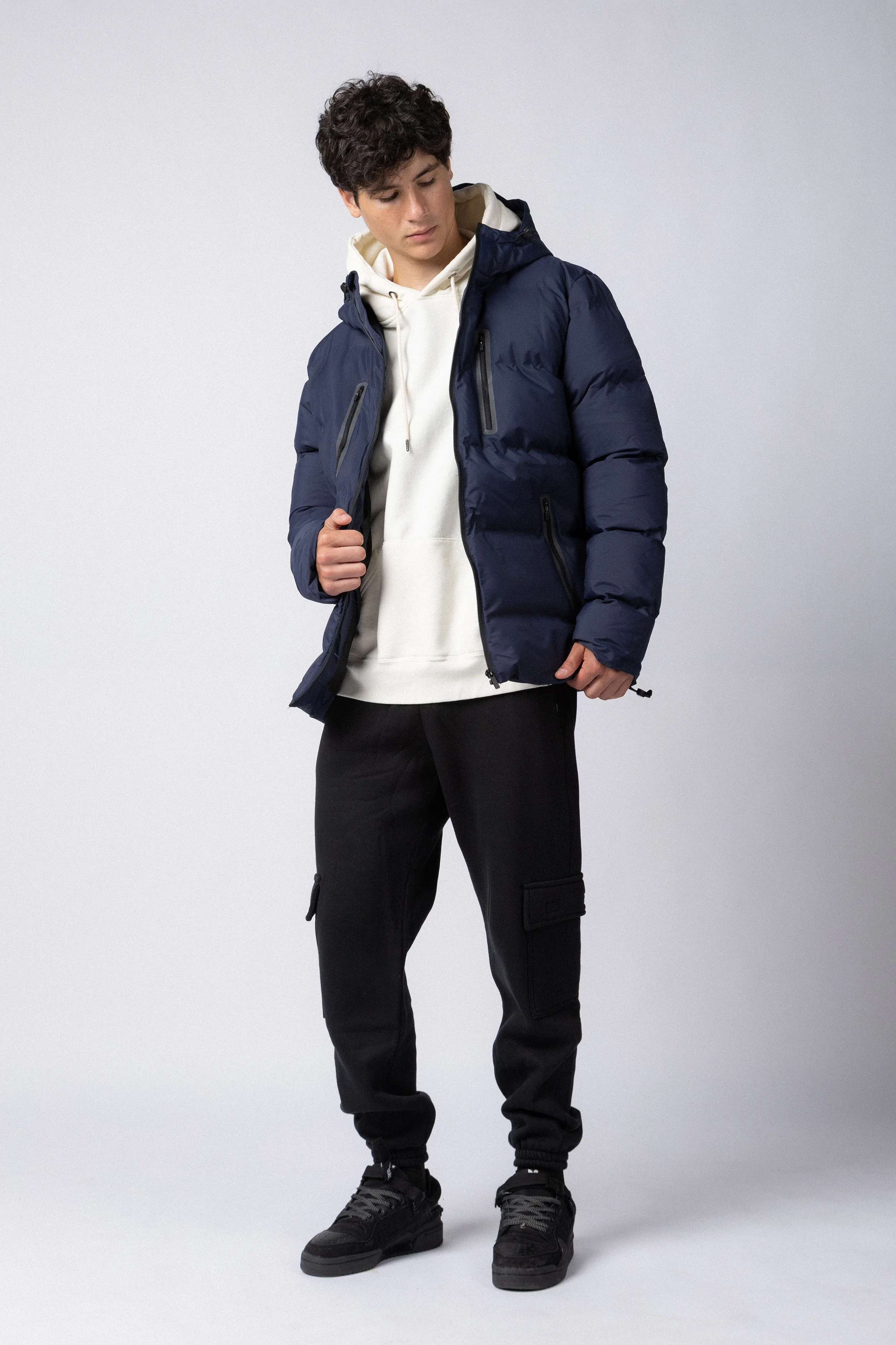 Campera Puffer Feng Navy - Image 3