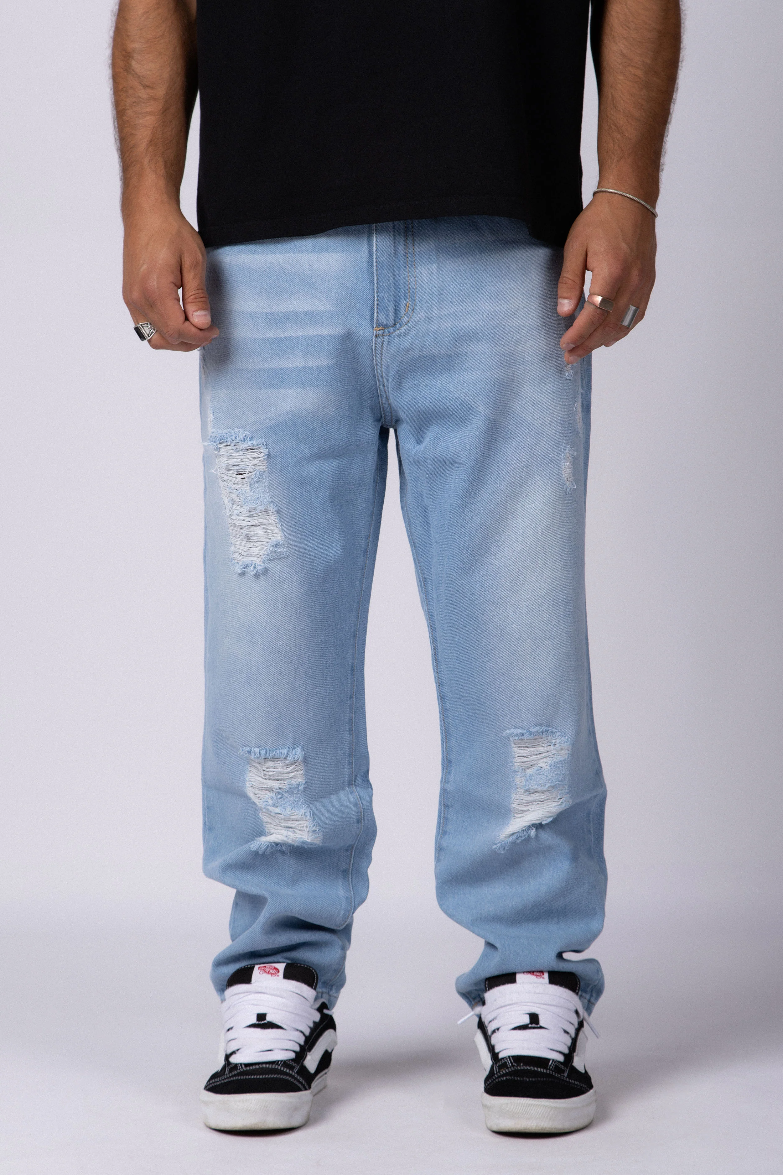 Jean Mom Shelby Scratched Celeste - Image 5