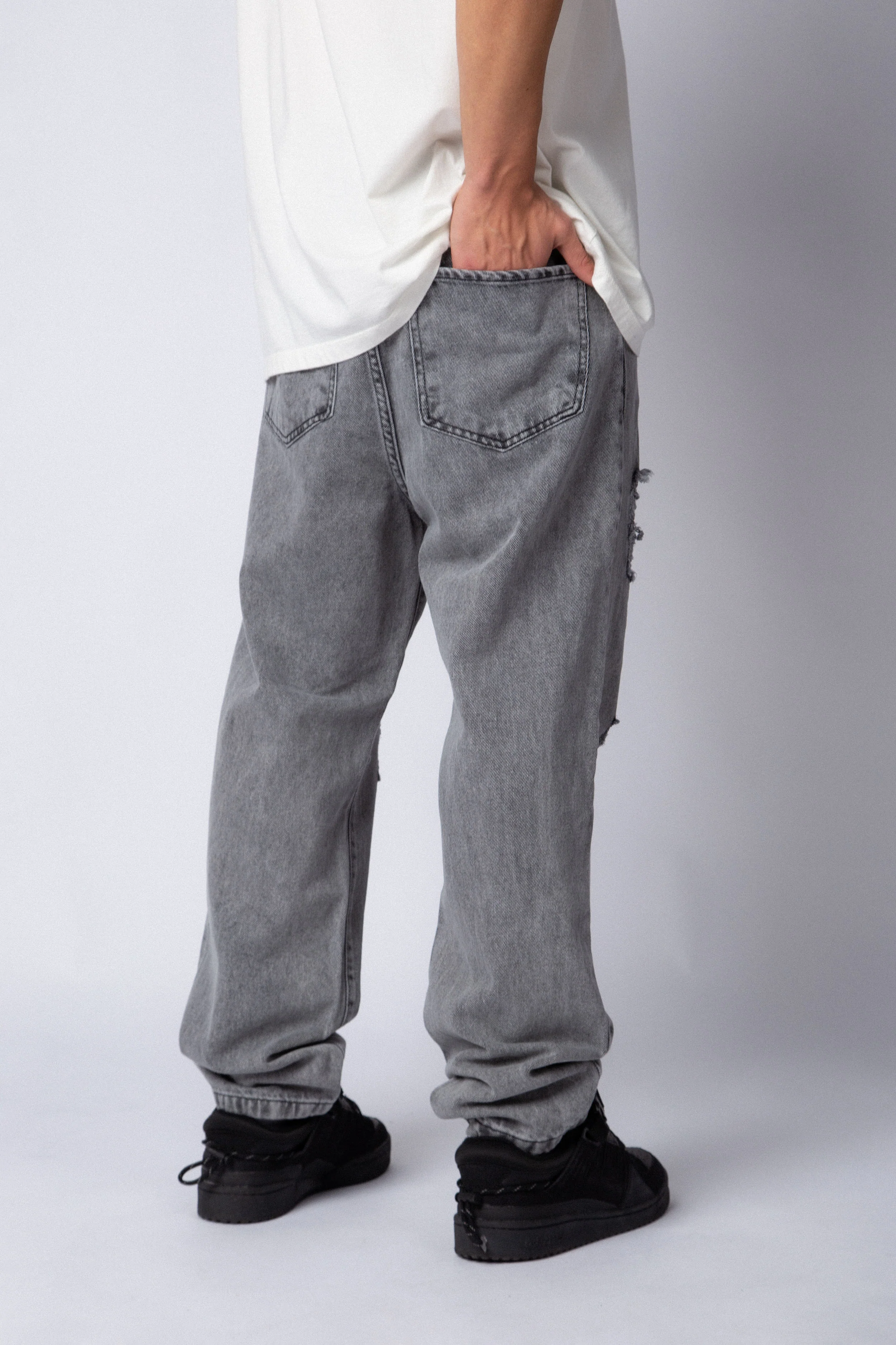 Jean Mom Shelby Smoked Stone - Image 3