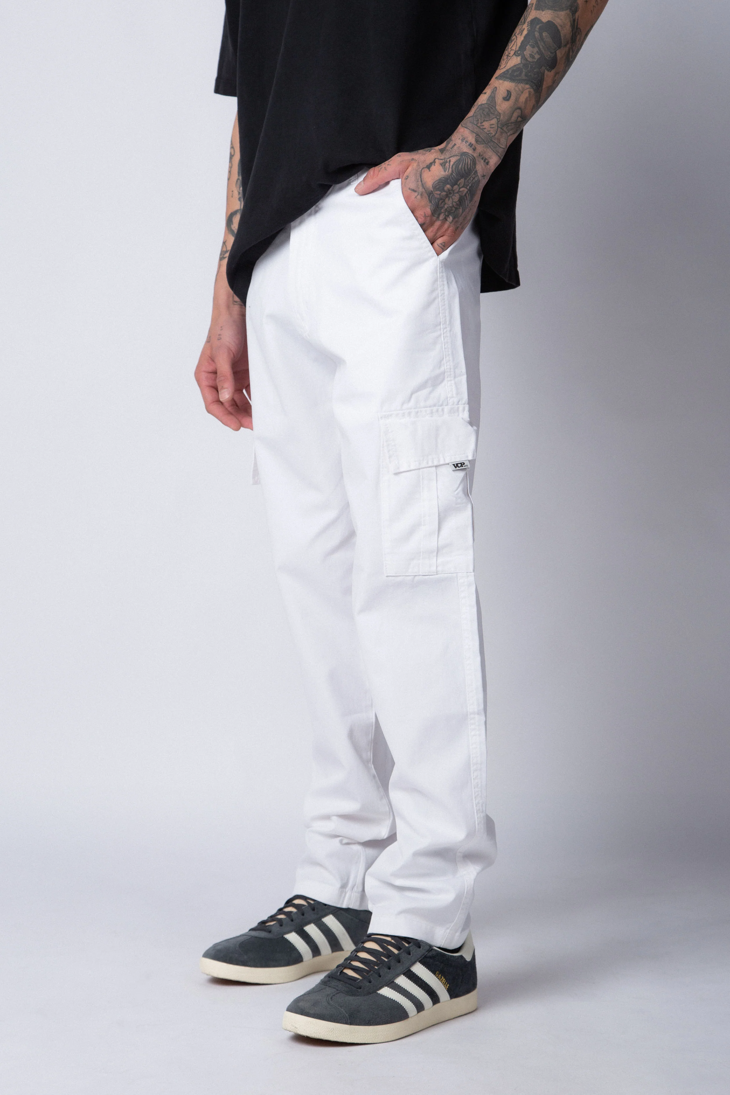 Pantalon Cargo Darren Blanco - Image 7