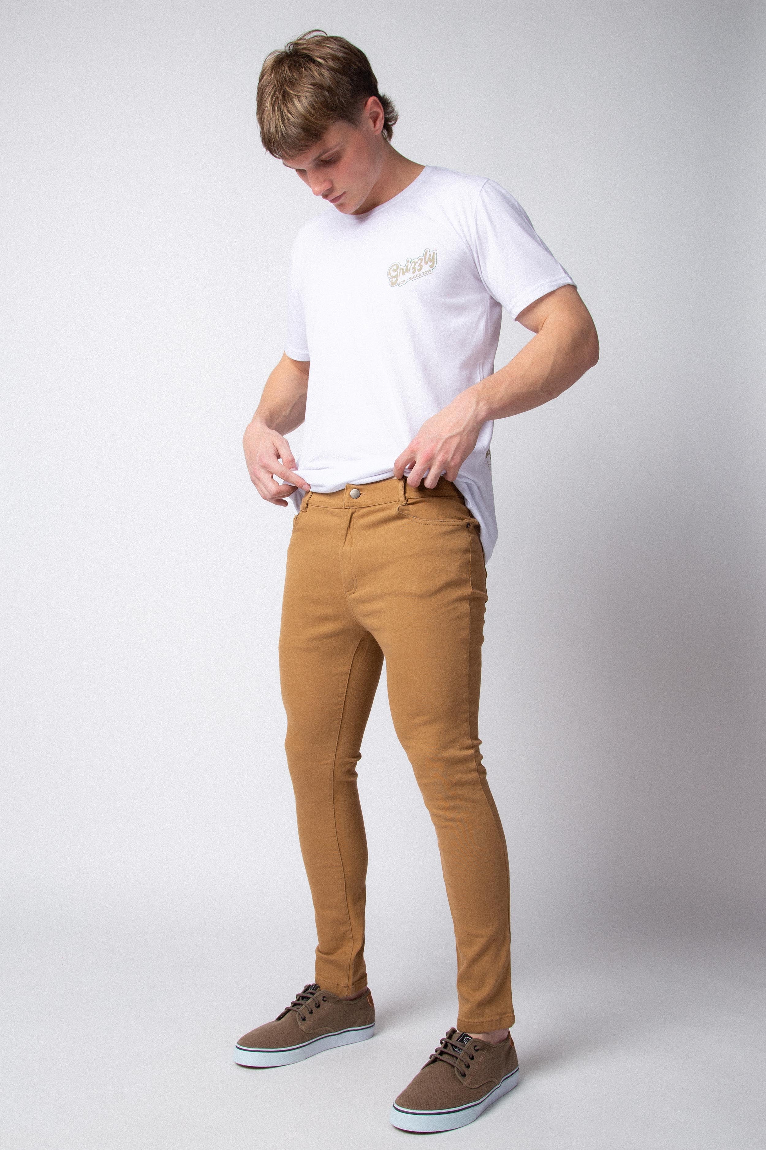 Pantalón Gabardina Camel - Image 3